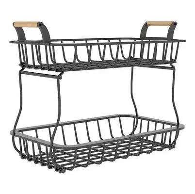 CESTA DE ALMACENAMIENTO DE FRUTAS Y VERDURAS DE 2 NIVELES - 3