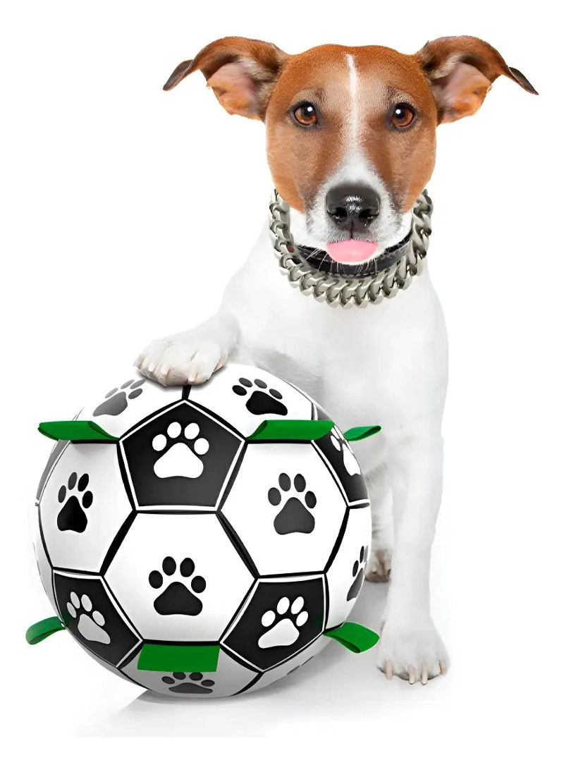 PELOTA INTERACTIVA GRANDE PARA PERROS CON AGARRE Y FLOTANTE - 1