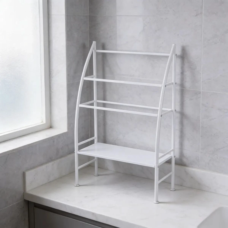 ESTANTE ORGANIZADOR DE BAÑO DE 3 NIVELES COLOR BLANCO - 3