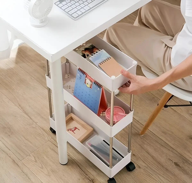 ESTANTE ORGANIZADOR MULTIUSO PARA ESPACIOS REDUCIDOS EN BAÑO Y COCINA - 5