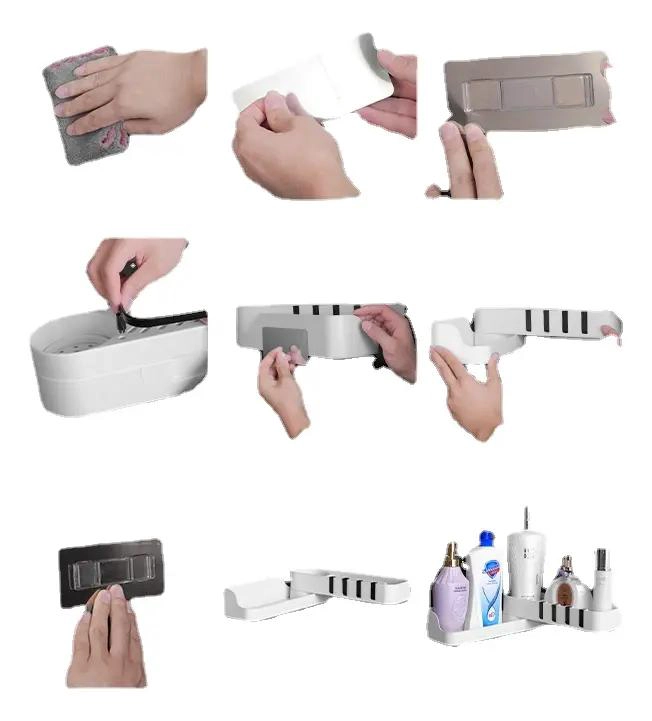 REPISAS ESQUINERO ADHESIVAS PARA BAÑO CON ROTACION - 3