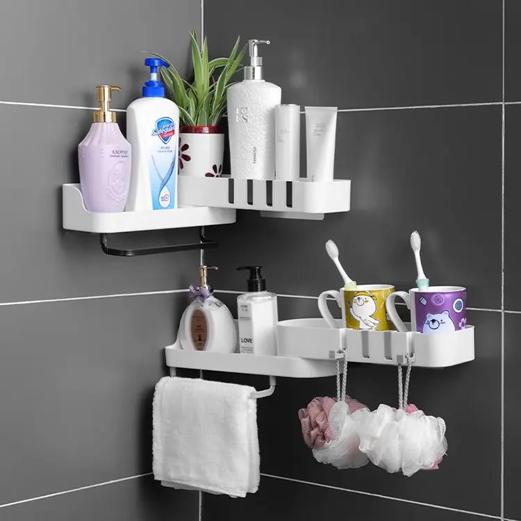 REPISAS ESQUINERO ADHESIVAS PARA BAÑO CON ROTACION - 5