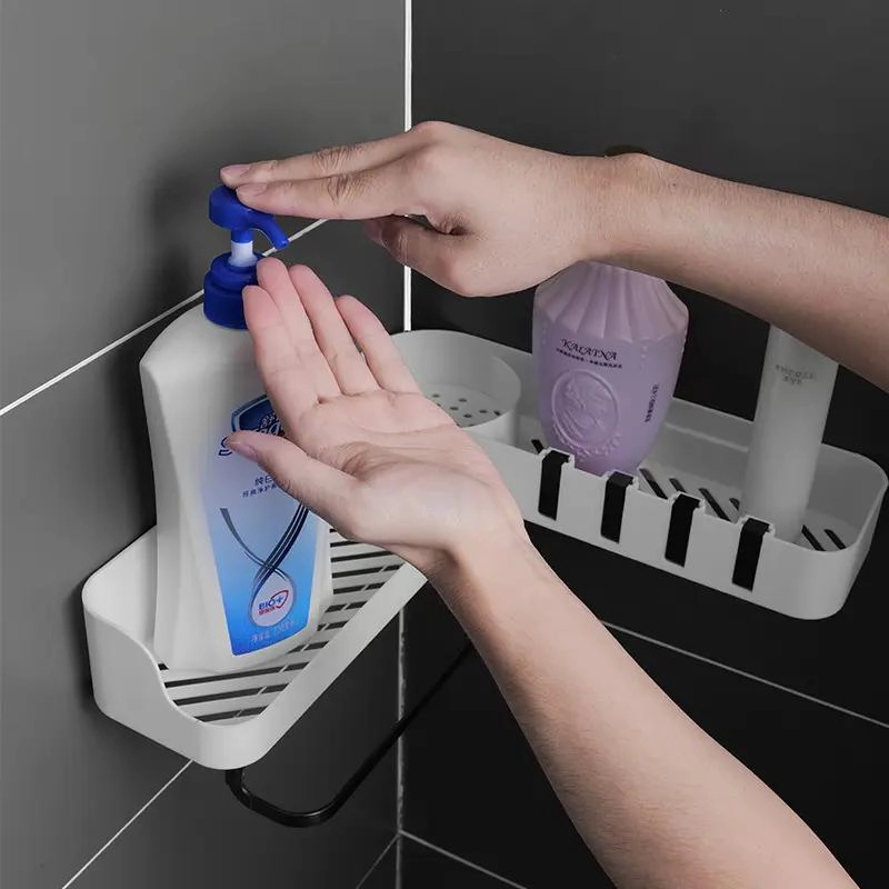 REPISAS ESQUINERO ADHESIVAS PARA BAÑO CON ROTACION - 6
