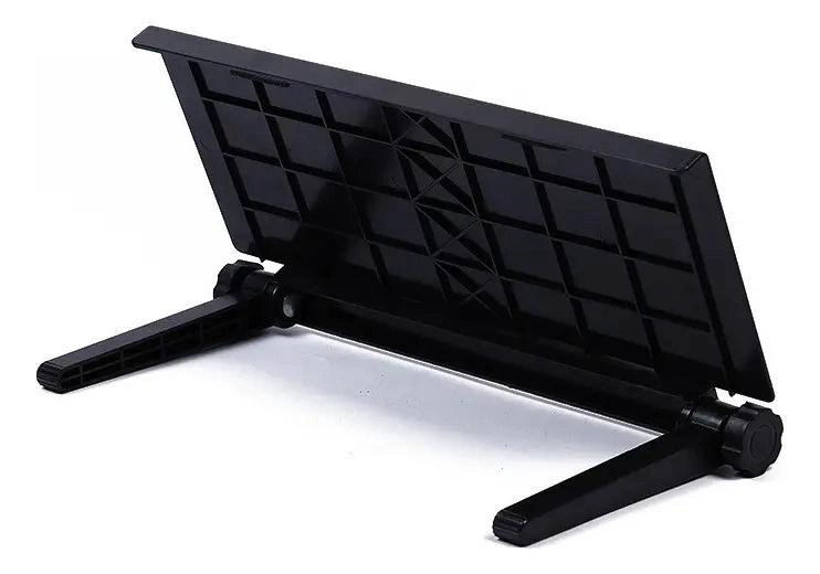 ESTANTE PLEGABLE AJUSTABLE PARA PANTALLA DE TV NEGRO - 4