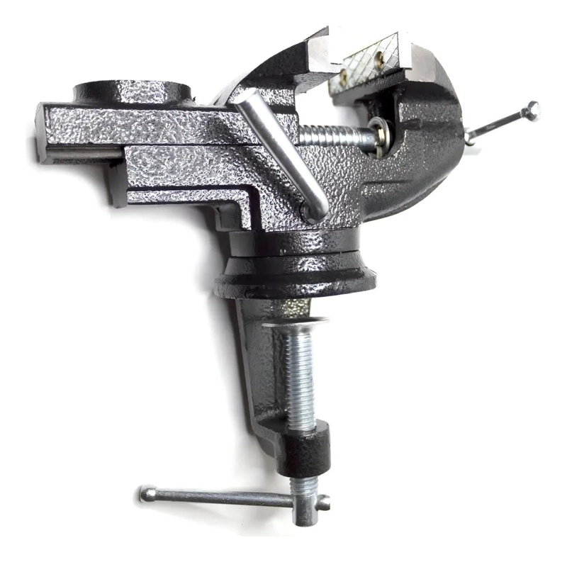 PRENSA TORNILLO GIRATORIO DE MESA 60MM CON BASE AJUSTABLE - 3