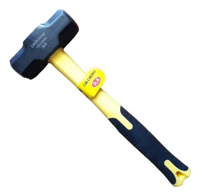 MARTILLO MAZO DE 3 LIBRAS CON MANGO DE FIBRA RESISTENTE - 1