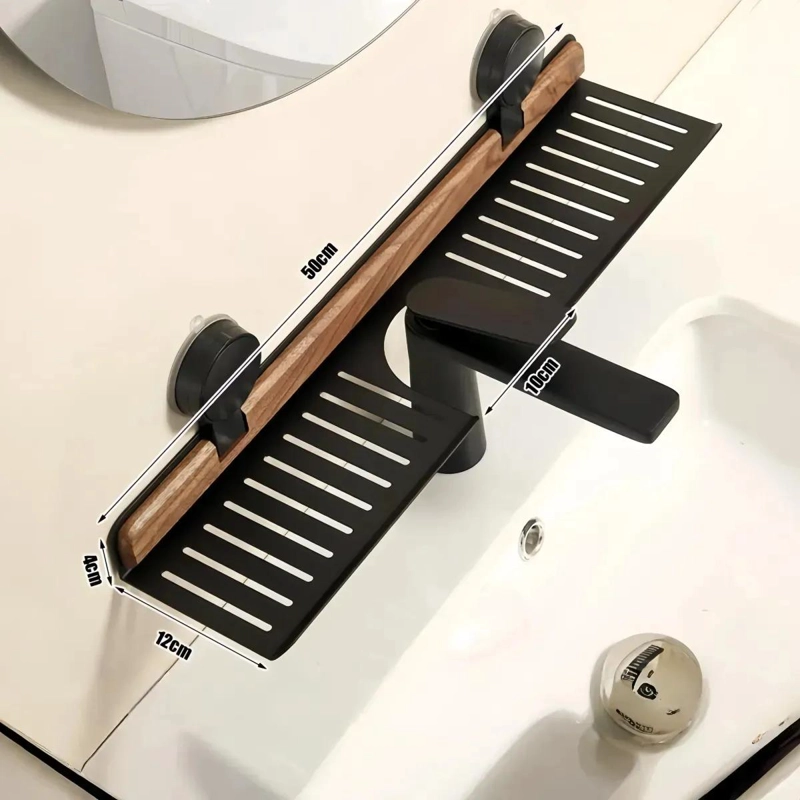 ORGANIZADOR DE BAÑO PARA LAVAMANOS DE ALUMINIO 50 CM - 3