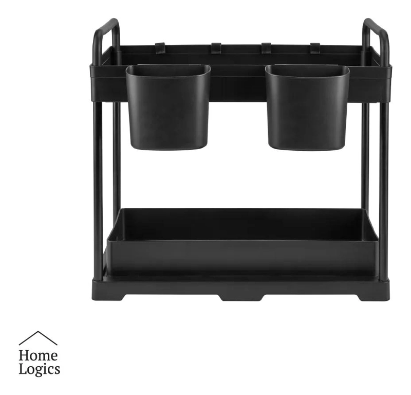 ORGANIZADOR DESLIZANTE DE 2 NIVELES PARA COCINAS Y BAÑOS - 2