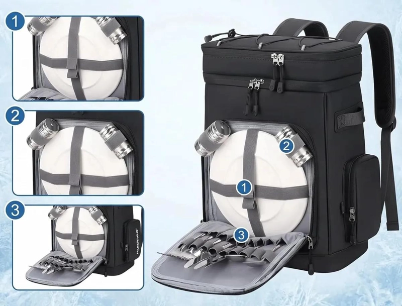 MOCHILA TE RMICA IMPERMEABLE 30L PARA CAMPING Y PICNIC - 8