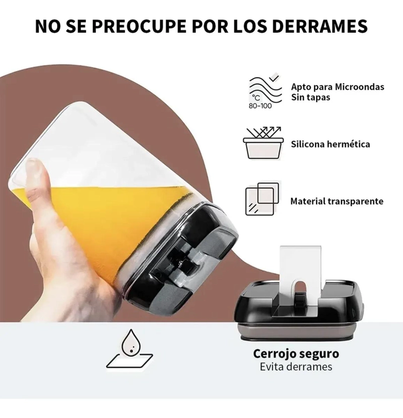 SET DE 7 CONTENEDORES HERME TICOS PARA ALIMENTOS DE COCINA - 2