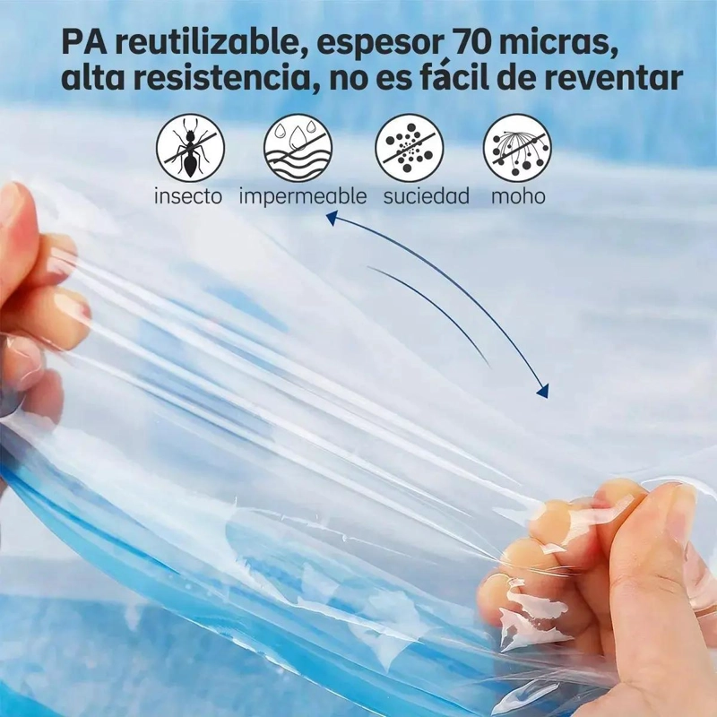 SET DE 8 BOLSAS ORGANIZADORAS AL VACIO CON BOMBA ELE CTRICA - 3