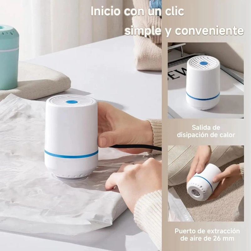 SET DE 8 BOLSAS ORGANIZADORAS AL VACIO CON BOMBA ELE CTRICA - 5