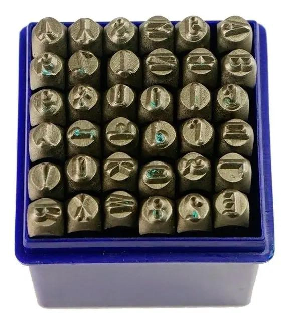 NUMEROS Y LETRAS DE GOLPE 5MM 36 PIEZAS - 3