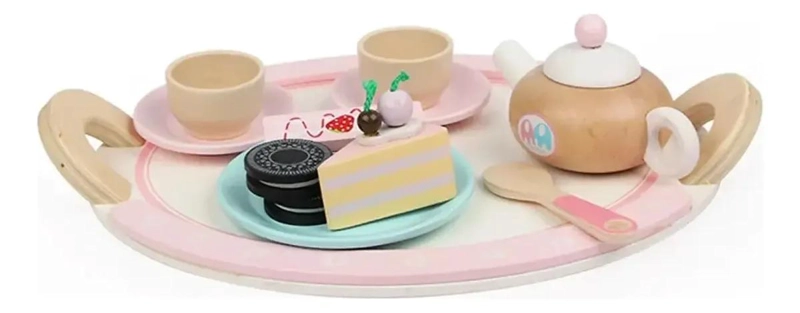 JUEGO DIDACTICO DE TE  Y CAFE  DE MADERA PARA NIÑOS - 2