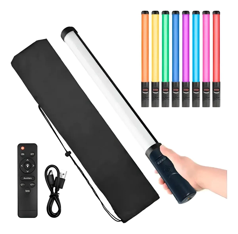 LAMPARA LED PORTATIL RGB PARA FOTOGRAFIA Y VIDEOGRAFIA - 1