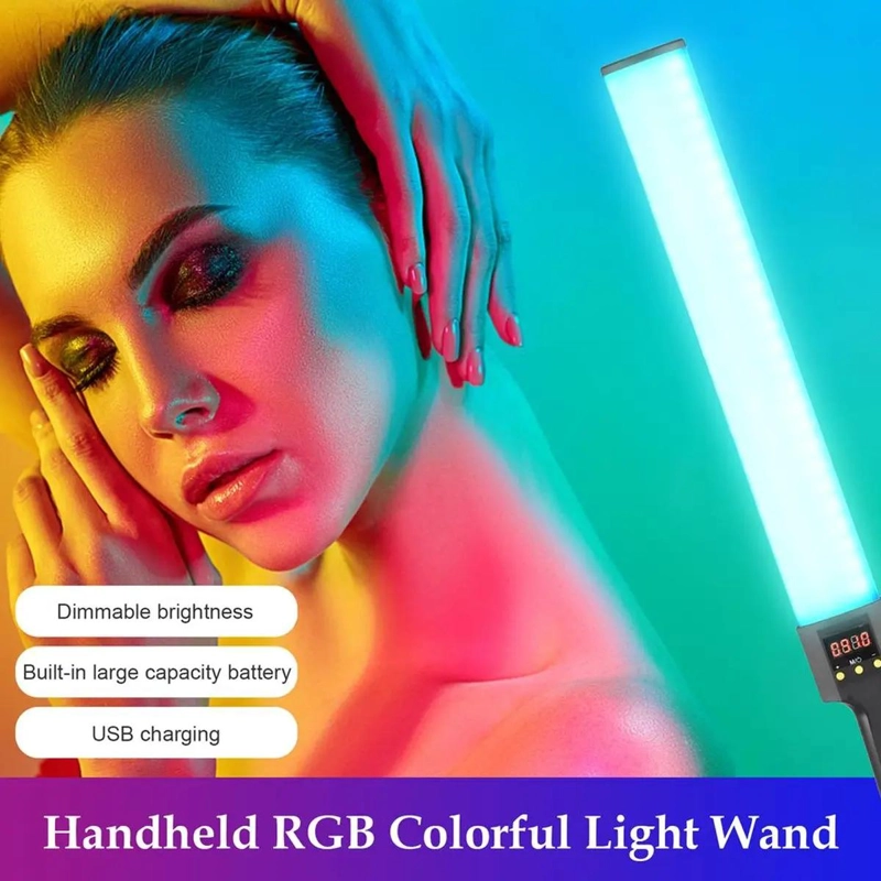 LAMPARA LED PORTATIL RGB PARA FOTOGRAFIA Y VIDEOGRAFIA - 2