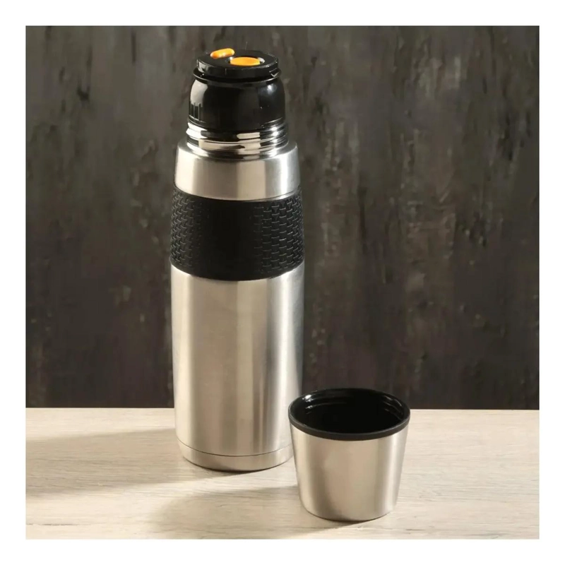 TERMO DE ACERO INOXIDABLE 500 ML COLOR PLATEADO - 1