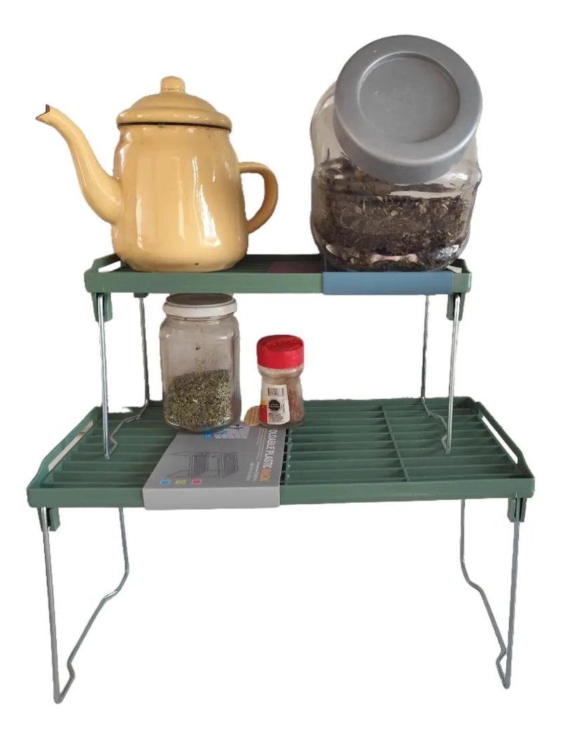 ORGANIZADOR DE COCINA DE 2 NIVELES PARA ALMACENAMIENTO EFICIENTE - 1