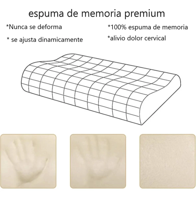 ALMOHADA ORTOPE DICA CERVICAL CON MEMORIA PARA UN SUEÑO REPARADOR - 2