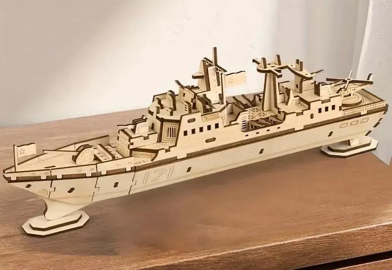 ROMPECABEZAS 3D DE MADERA BARCO PARA NIÑOS - 1