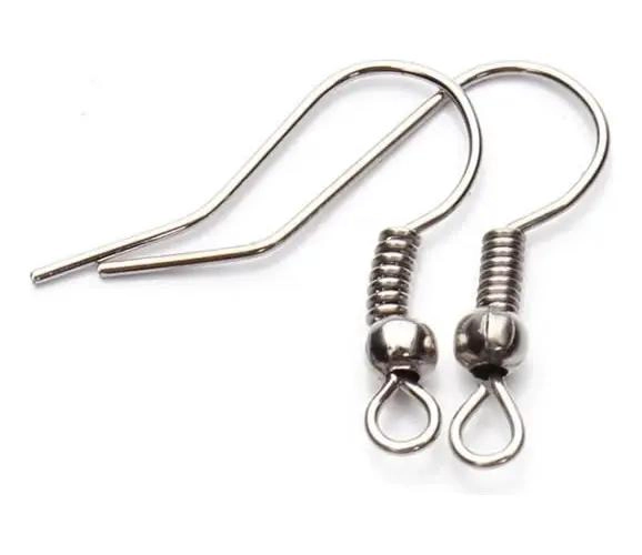PACK DE 100 GANCHOS DE ACERO HIPOALERGE NICOS PARA AROS - 2