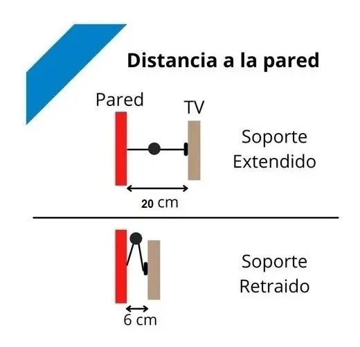 SOPORTE DE PARED PARA TV MOVIL DE 10 A 32 PULGADAS - 5
