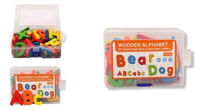 LETRAS DE MADERA ABECEDARIO COMPLETO PARA NIÑOS - 1
