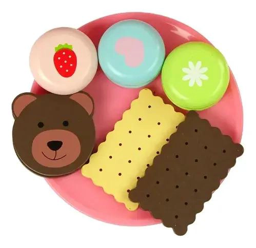 CAFETERA DE MADERA Y DULCE JUGUETE DIDACTICO PARA NIÑOS - 4