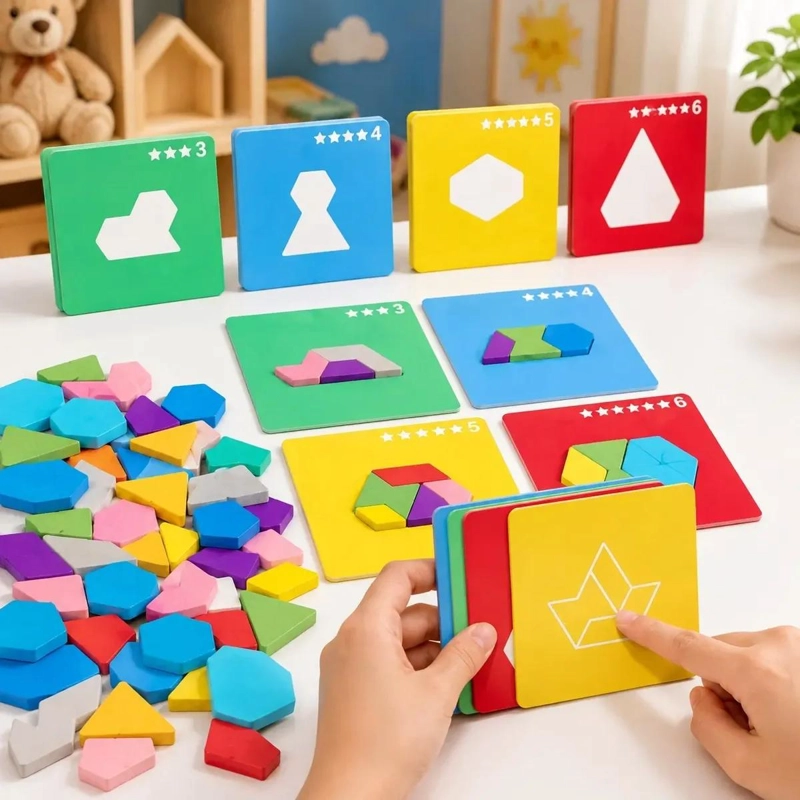 JUEGO EDUCATIVO DE BLOQUES GEOME TRICOS PARA NIÑOS - 1