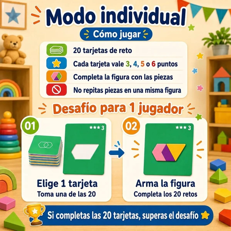 JUEGO EDUCATIVO DE BLOQUES GEOME TRICOS PARA NIÑOS - 3