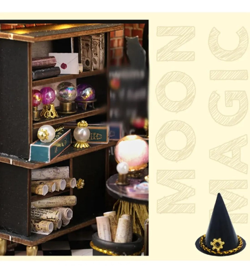 PUZZLE 3D ARMABLE MOON MAGIC PARA DECORAR ESTANTERIAS - 2