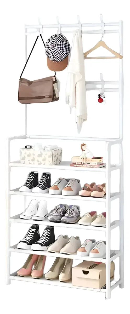 ORGANIZADOR COLGADOR DE ROPA Y ZAPATOS CON 5 ESTANTES - 1