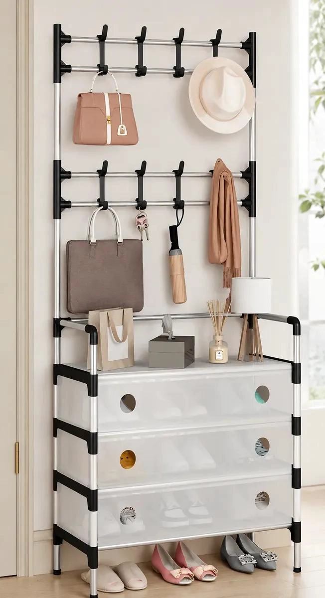 PERCHERO ORGANIZADOR MULTIFUNCIONAL PARA ZAPATOS Y ACCESORIOS - 1