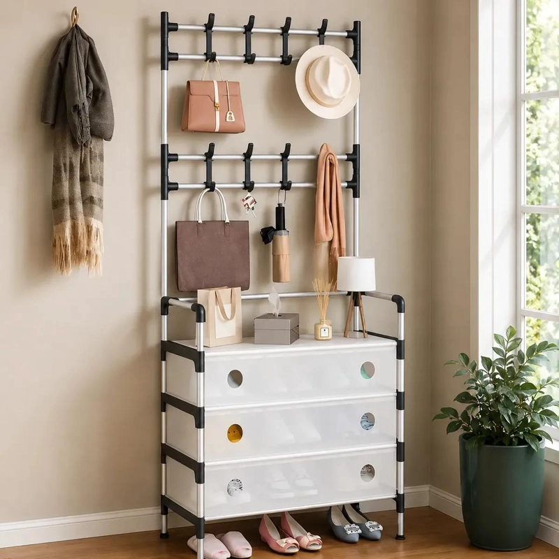PERCHERO ORGANIZADOR MULTIFUNCIONAL PARA ZAPATOS Y ACCESORIOS - 6