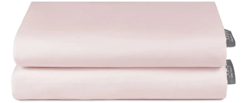 SET DE 2 FUNDAS DE ALMOHADA ROSA 50X70 CM MICROFIBRA SUAVE - 1