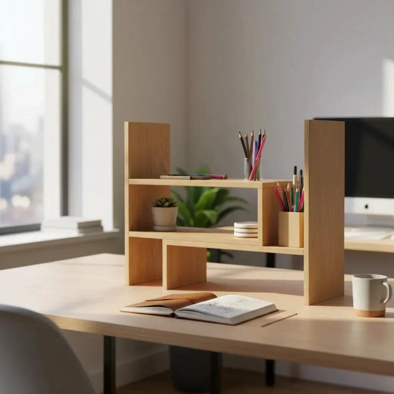 ORGANIZADOR DE ESCRITORIO EXTENSIBLE PARA LIBROS Y DECORACION - 1