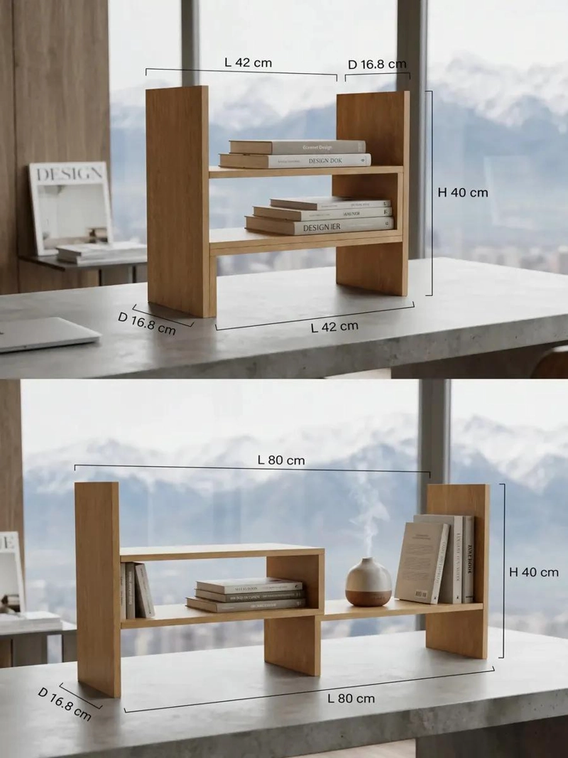 ORGANIZADOR DE ESCRITORIO EXTENSIBLE PARA LIBROS Y DECORACION - 2