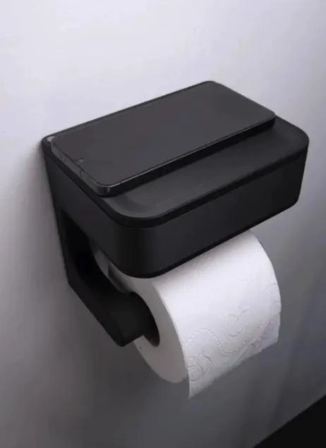 PORTA ROLLO HIGIE NICO MODERNO Y SOSTENIBLE PARA BAÑO - 4