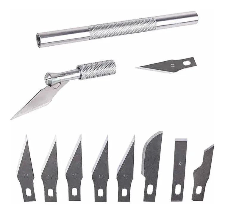 BISTURI DE PRECISION PARA MAQUETA CON 9 CUCHILLAS - 1