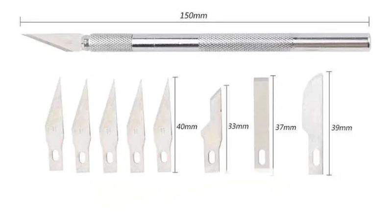 BISTURI DE PRECISION PARA MAQUETA CON 9 CUCHILLAS - 3