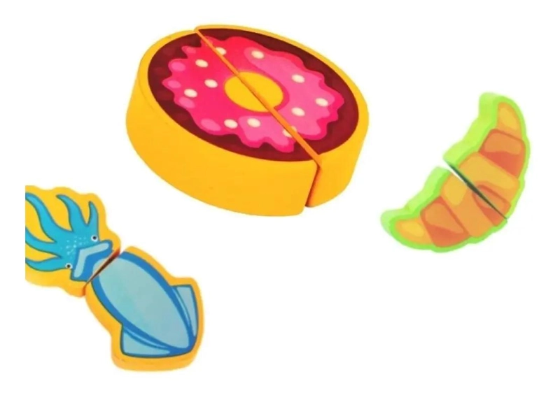 PUZZLE DE MADERA PARA CORTAR FRUTAS Y VERDURAS EDUCATIVO - 5