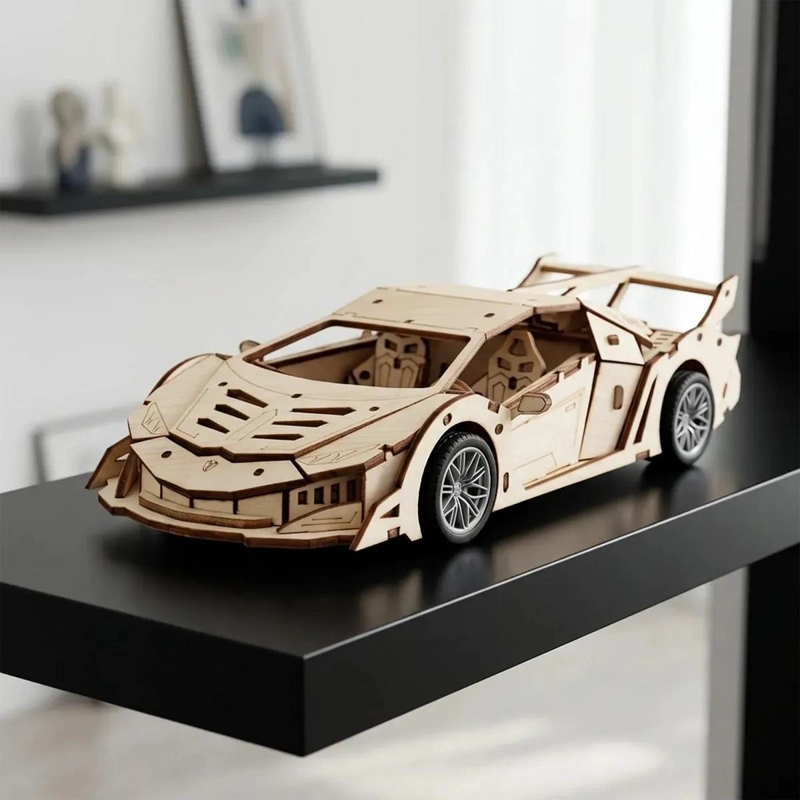 PUZZLE 3D ARMABLE DE MADERA CON MOTOR DINAMICO - 1