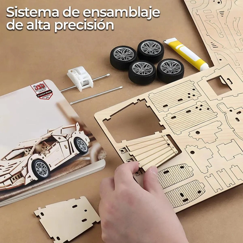 PUZZLE 3D ARMABLE DE MADERA CON MOTOR DINAMICO - 2