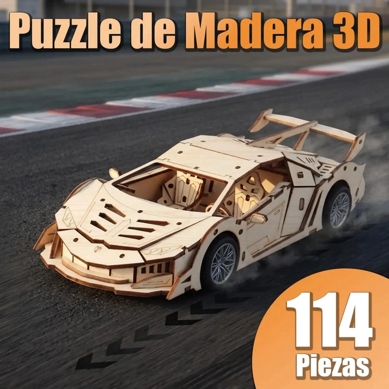 PUZZLE 3D ARMABLE DE MADERA CON MOTOR DINAMICO - 5