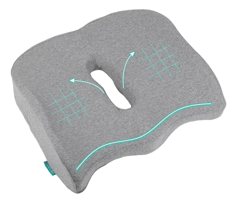COJIN ERGONOMICO VISCOELASTICO PARA SILLA Y AUTO - 1