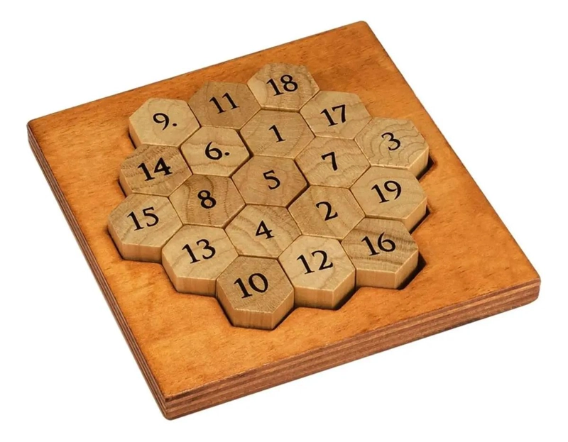 ROMPECABEZAS DE MADERA DESAFIANTE DE NUMEROS - 1