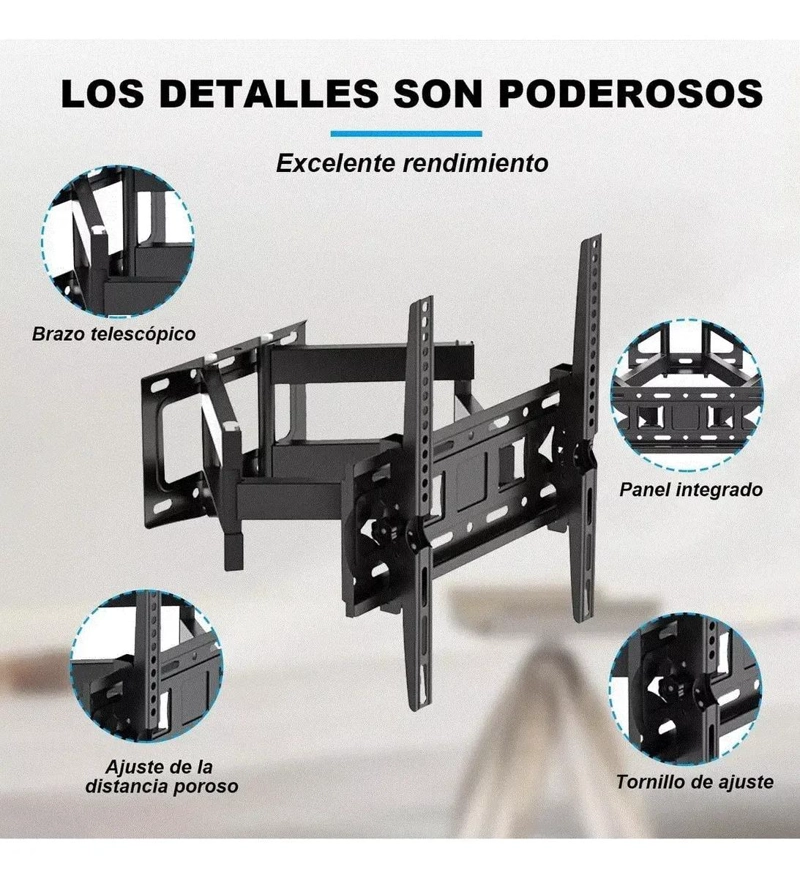 SOPORTE DE PARED TELESCOPICO PARA TELEVISORES DE 32 A 80 PULGADAS - 8