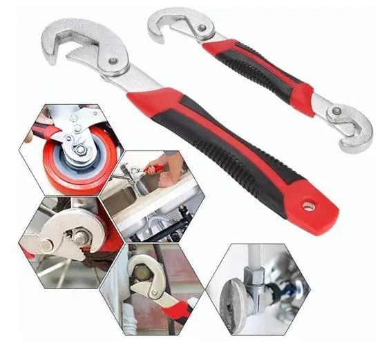 LLAVE AJUSTABLE MANUAL CON MANGO ANTIDESLIZANTE - 4