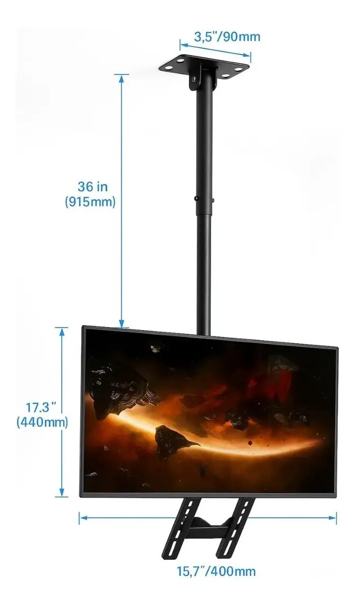 SOPORTE DE TECHO AJUSTABLE PARA TV DE 32 A 75 PULGADAS - 2
