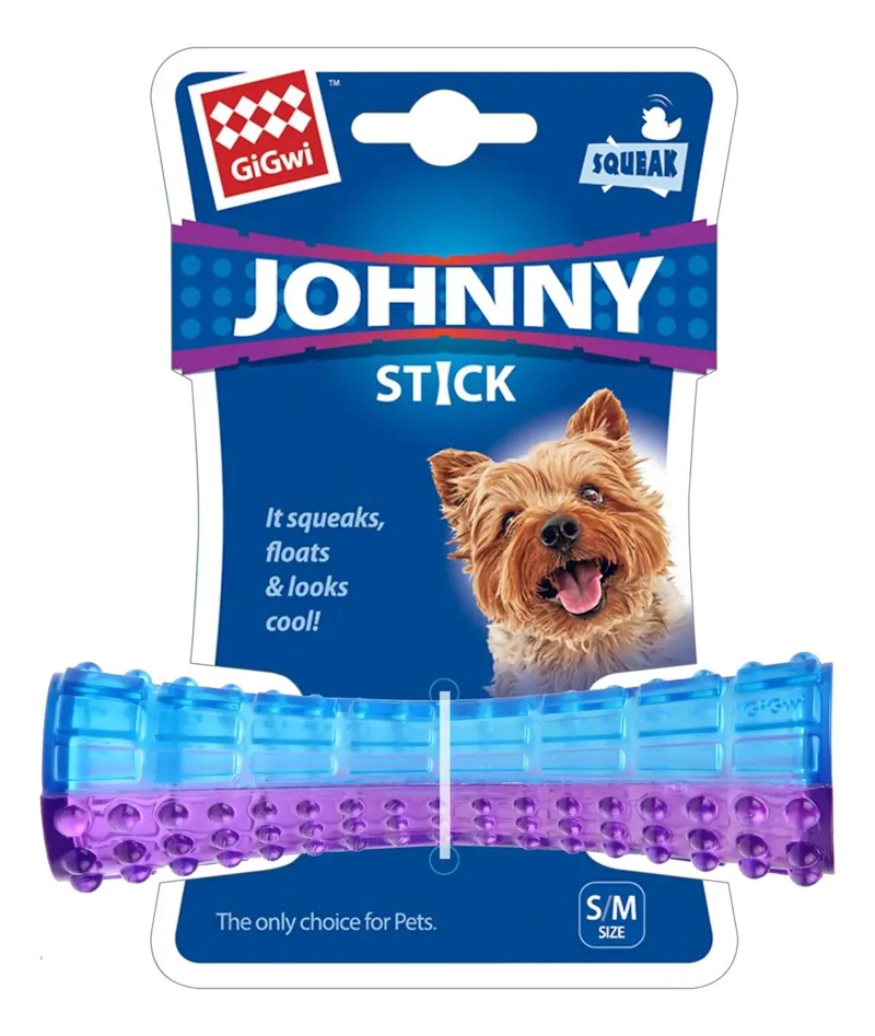 JUGUETE PARA PERROS SQUEAKER MORADO Y AZUL PEQUEÑO - 1